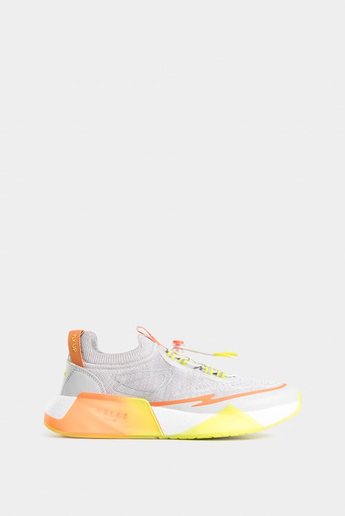 Zapatillas freedom 02 de textil y cuero para mujer cordón graduable