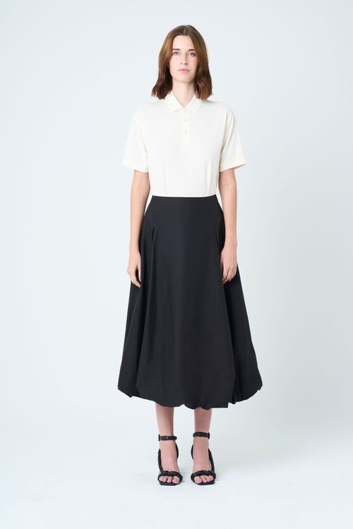 Falda Casiopea midi para mujer abombada