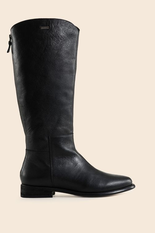 Botas kalahari de cuero liso para mujer inspiración ecuestre